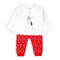 Babybol 3 Piece Outfit White/Red Love Bug